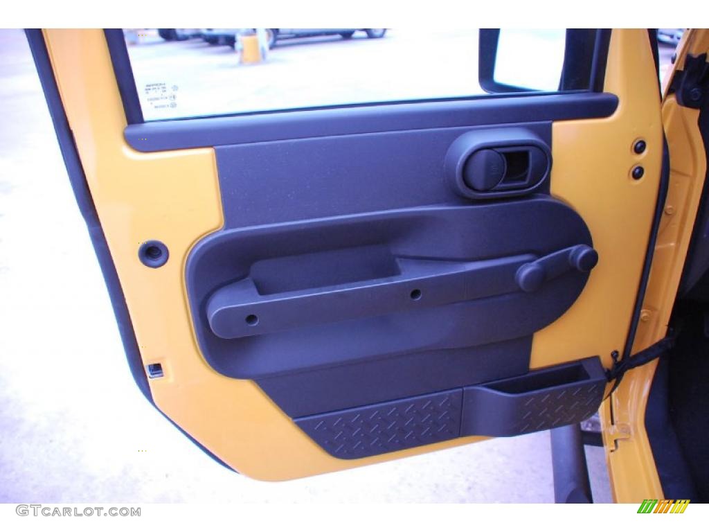 2008 Wrangler X 4x4 - Detonator Yellow / Dark Slate Gray/Medium Slate Gray photo #14