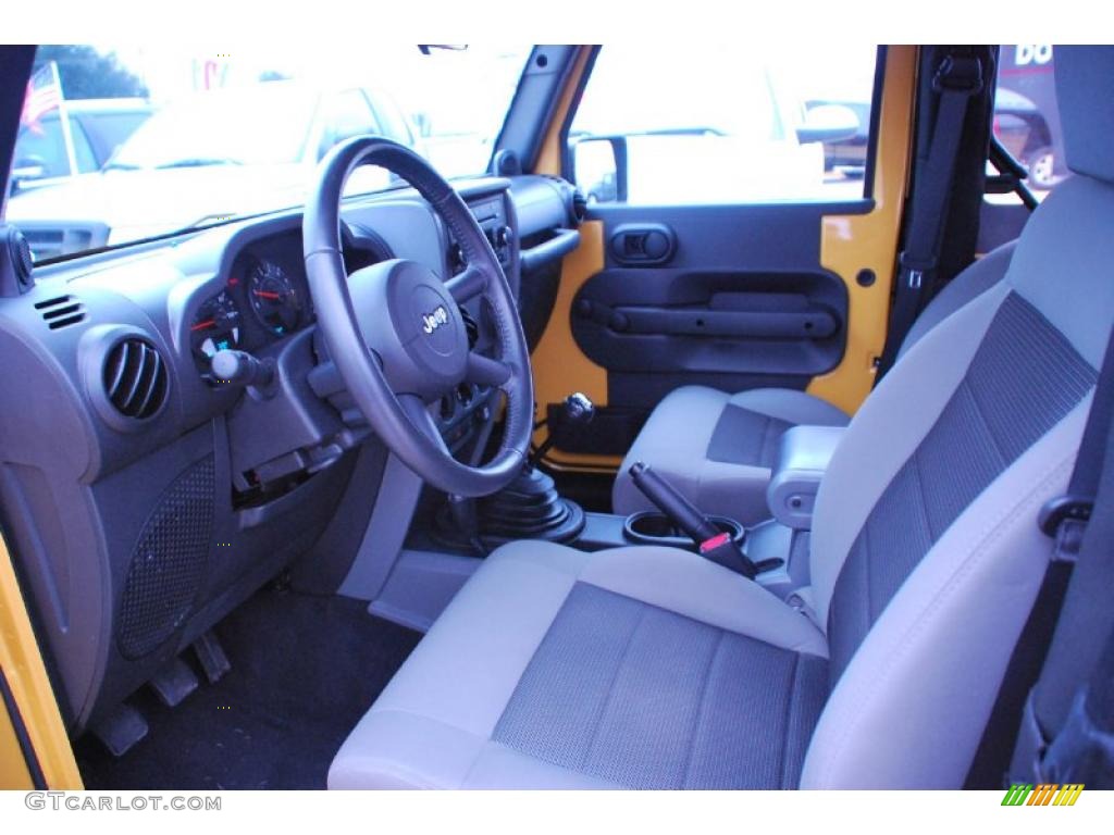 2008 Wrangler X 4x4 - Detonator Yellow / Dark Slate Gray/Medium Slate Gray photo #15