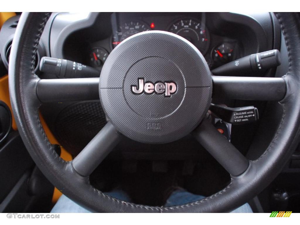 2008 Wrangler X 4x4 - Detonator Yellow / Dark Slate Gray/Medium Slate Gray photo #18