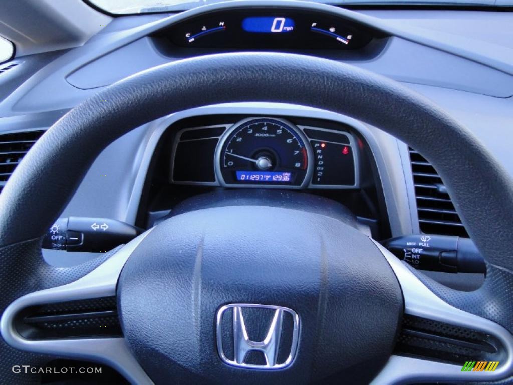 2010 Honda Civic DX-VP Sedan Gray Steering Wheel Photo #42898245