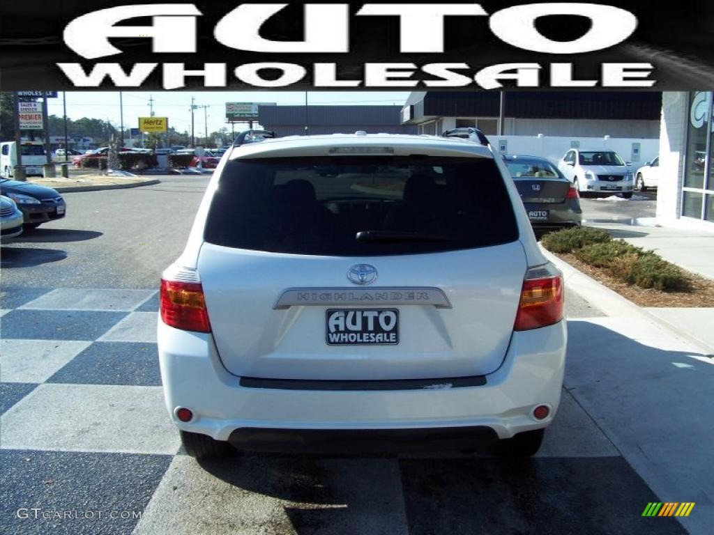 2010 Highlander V6 - Blizzard White Pearl / Sand Beige photo #3