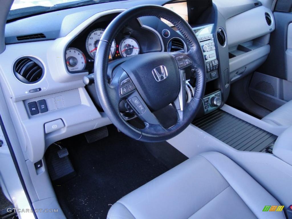 Gray Interior 2009 Honda Pilot Touring Photo #42901301