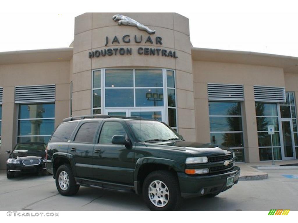 2002 Tahoe Z71 4x4 - Forest Green Metallic / Tan/Neutral photo #1