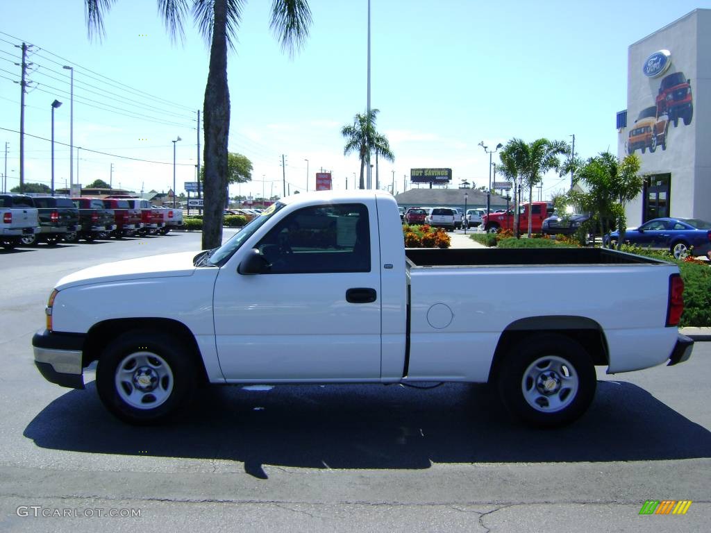 2004 Silverado 1500 Regular Cab - Summit White / Dark Charcoal photo #6