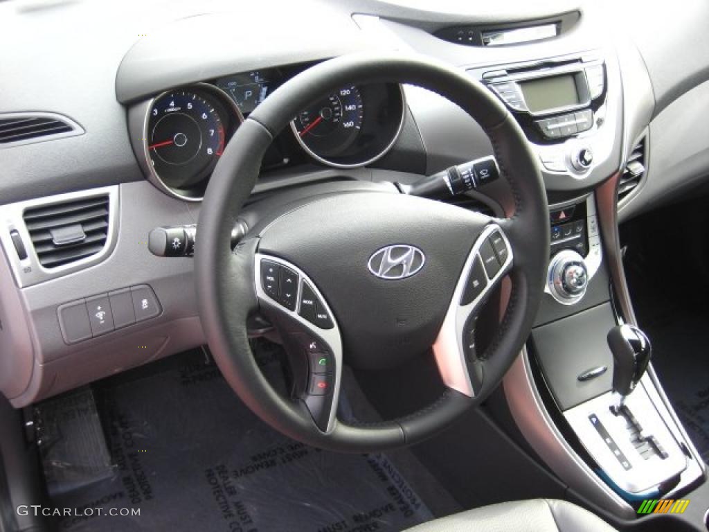 Gray Interior 2011 Hyundai Elantra Limited Photo #42906545