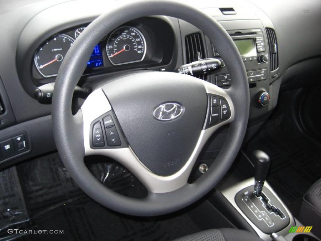 2011 Hyundai Elantra Touring GLS Black Steering Wheel Photo #42906645