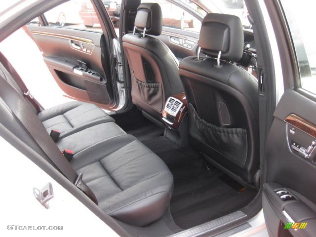 Black Interior 2009 Mercedes-Benz S 550 4Matic Sedan Photo #42907929