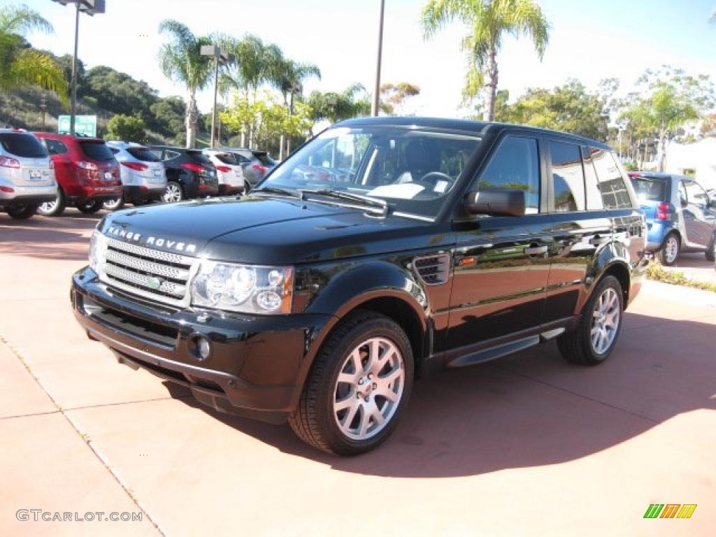 2008 Range Rover Sport HSE - Santorini Black / Ebony Black photo #1