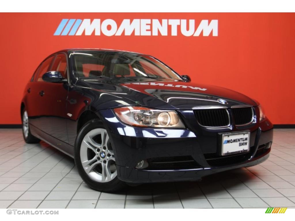 2008 3 Series 328xi Sedan - Monaco Blue Metallic / Beige photo #1