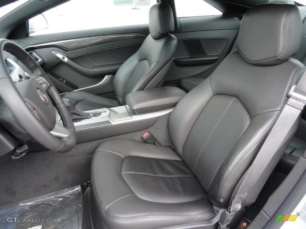 Ebony Interior 2011 Cadillac CTS 4 AWD Coupe Photo #42911997