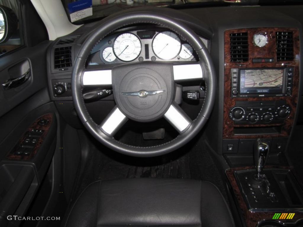 2009 Chrysler 300 Touring Dark Slate Gray Steering Wheel Photo #42919410