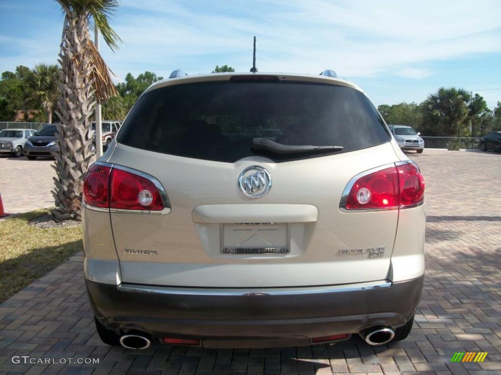 2008 Enclave CXL - Gold Mist Metallic / Cashmere/Cocoa photo #4