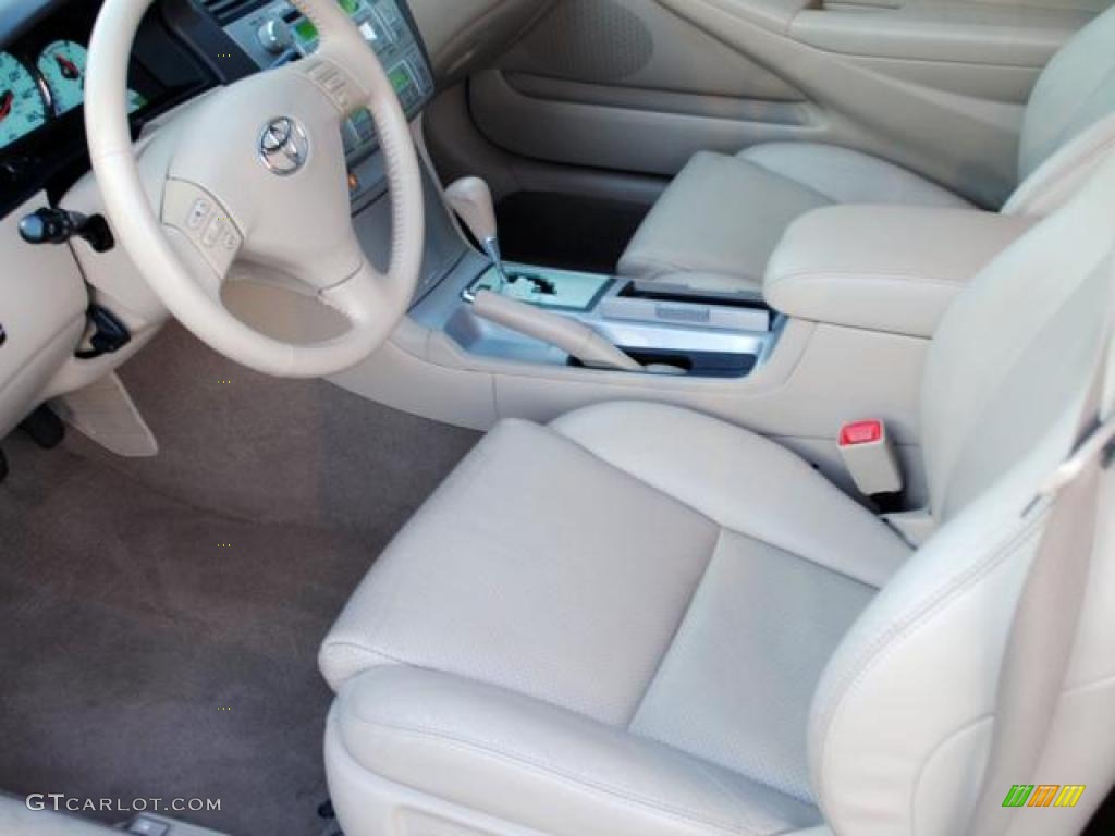 Ivory Interior 2004 Toyota Solara Sle V6 Coupe Photo