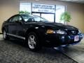 2002 Black Ford Mustang V6 Coupe  photo #1