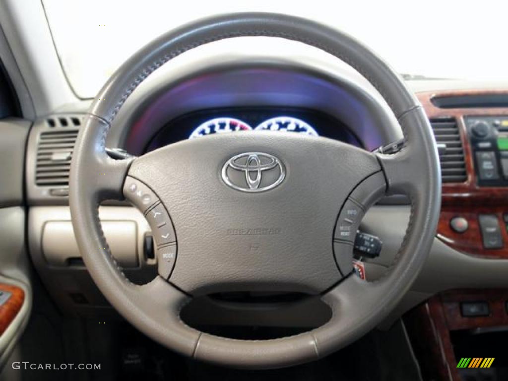 2006 Toyota Camry XLE V6 Stone Gray Steering Wheel Photo #42923620