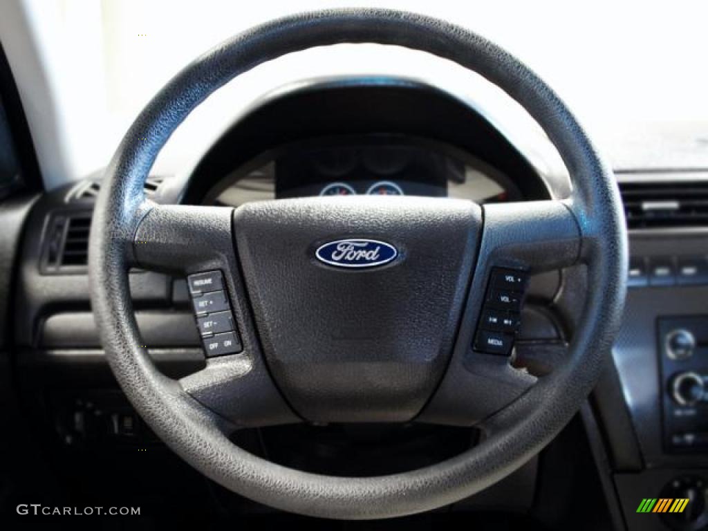 2009 Ford Fusion SE Charcoal Black Steering Wheel Photo #42924904