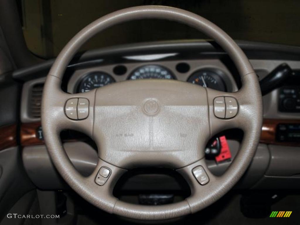 2003 Buick LeSabre Custom Taupe Steering Wheel Photo #42925276