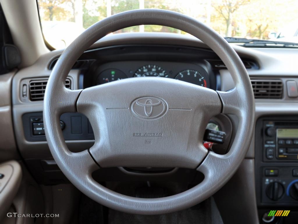 2001 Toyota Camry LE V6 Oak Steering Wheel Photo #42925900