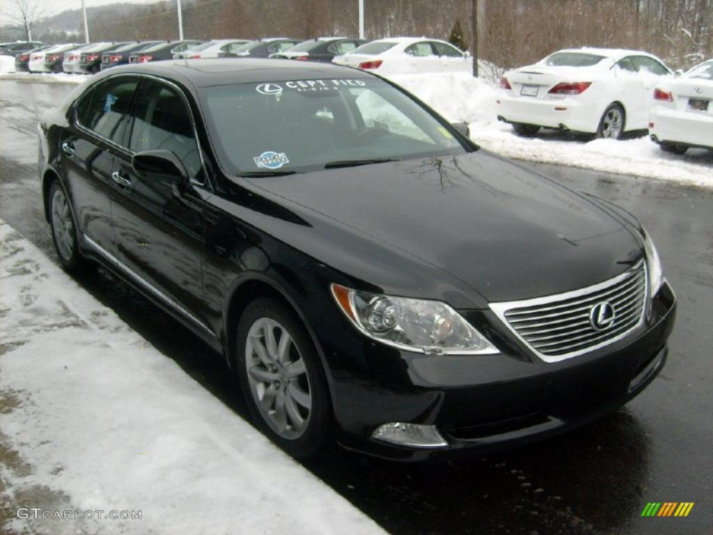 Obsidian Black 2009 Lexus LS 460 AWD Exterior Photo #42929127