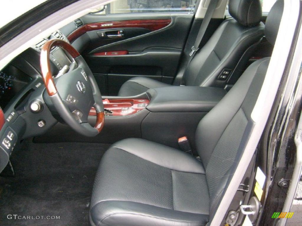 Black Interior 2009 Lexus LS 460 AWD Photo #42929179
