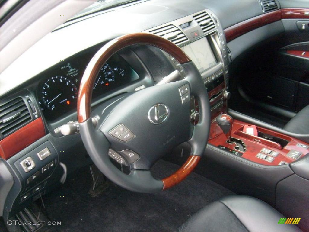 Black Interior 2009 Lexus LS 460 AWD Photo #42929195