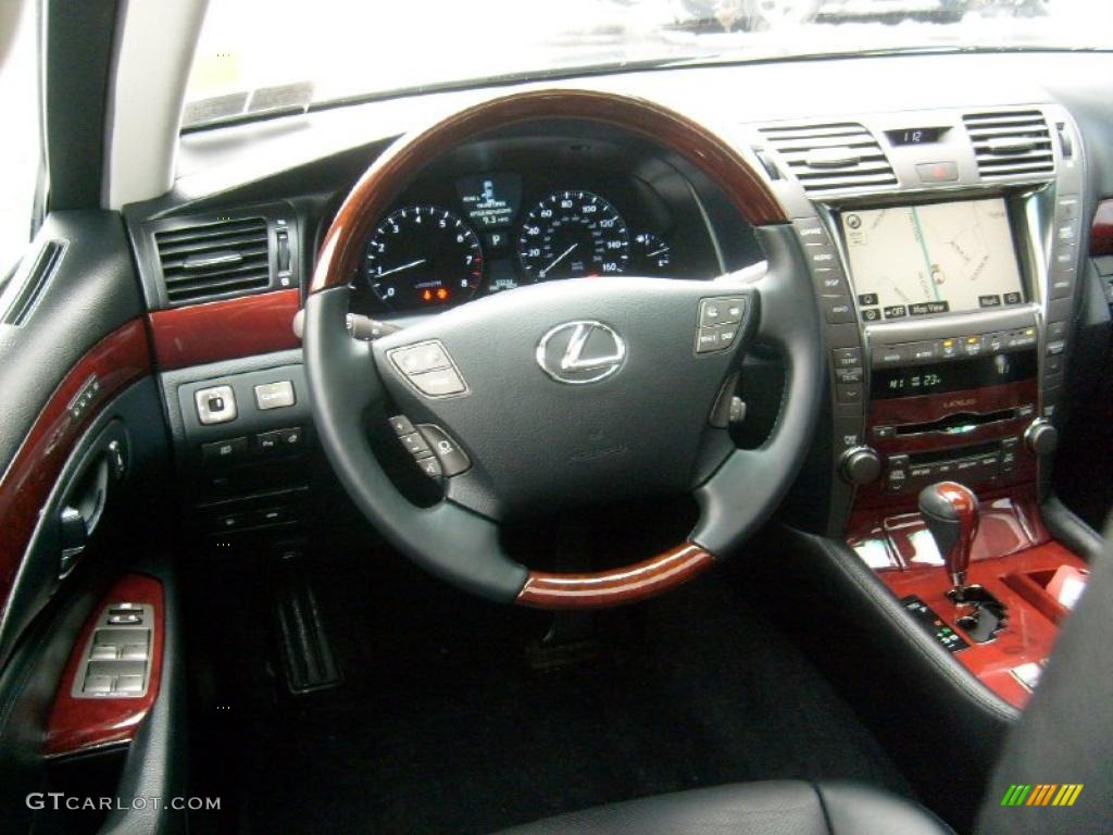 2009 Lexus LS 460 AWD Black Dashboard Photo #42929259