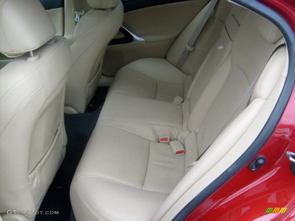 2008 IS 250 AWD - Matador Red Mica / Cashmere Beige photo #13