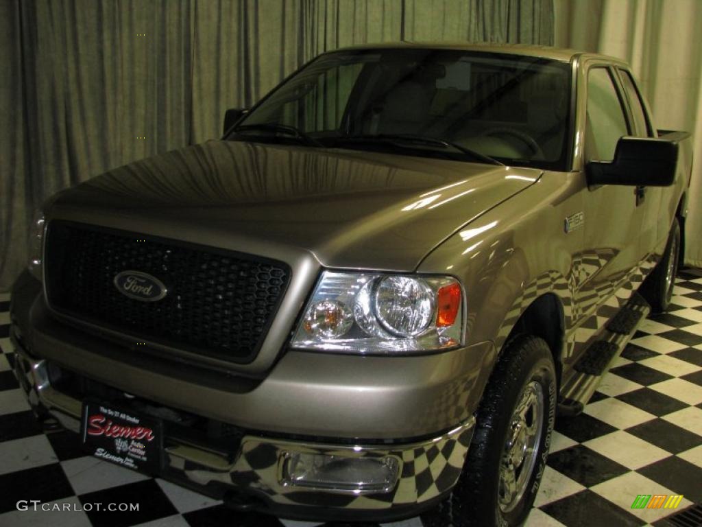 2004 F150 XLT SuperCab 4x4 - Arizona Beige Metallic / Tan photo #10