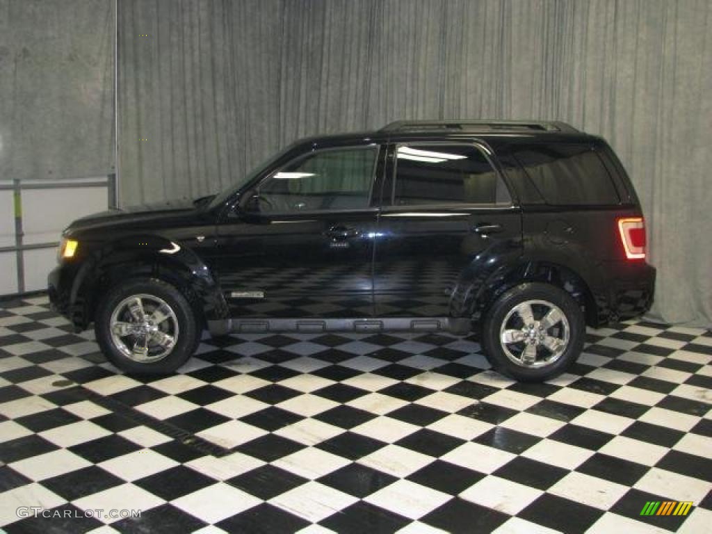 2008 Escape Limited 4WD - Black Pearl Slate Metallic / Charcoal photo #1