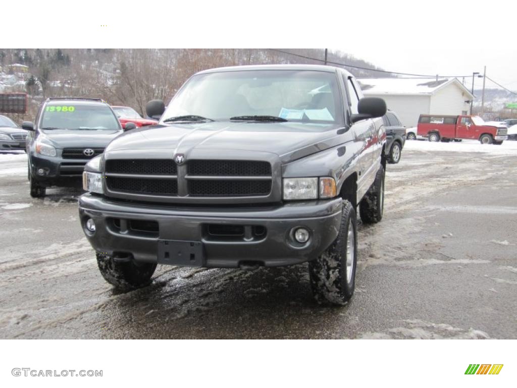 2001 Ram 1500 Sport Club Cab 4x4 - Graphite Gray Metallic / Agate photo #4