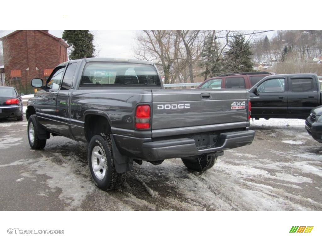 2001 Ram 1500 Sport Club Cab 4x4 - Graphite Gray Metallic / Agate photo #8