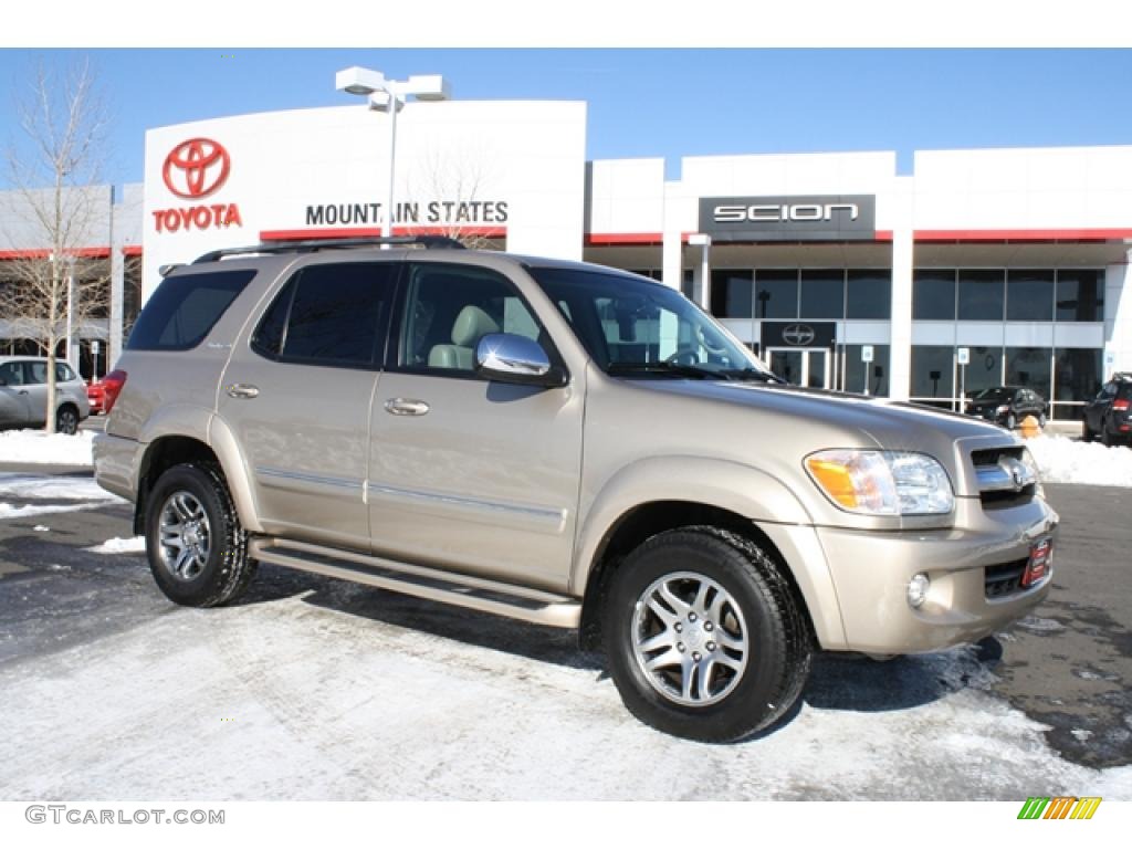 2007 Sequoia Limited 4WD - Desert Sand Mica / Taupe photo #1