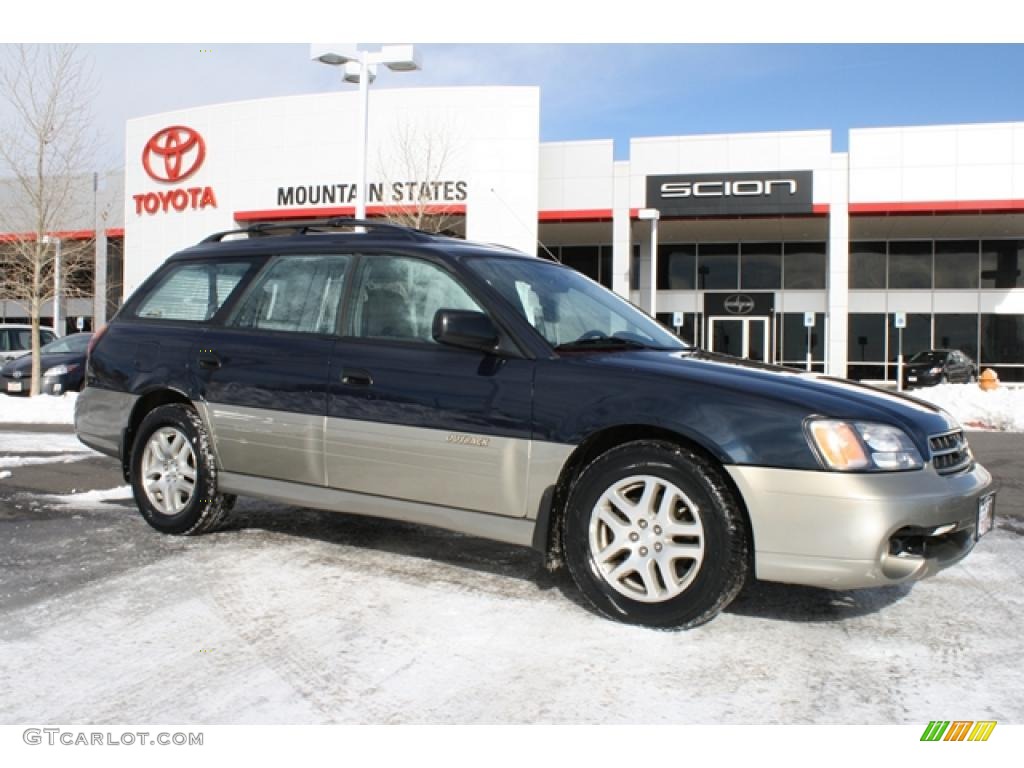 2001 Outback Wagon - Deep Sapphire Metallic / Gray photo #1