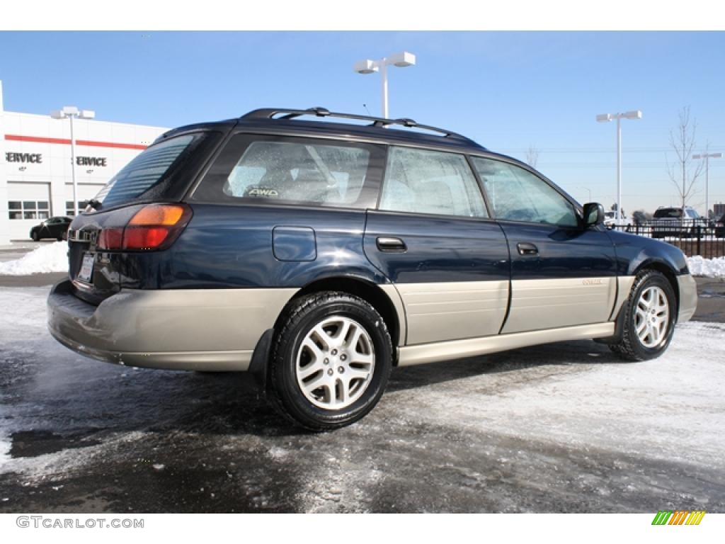 2001 Outback Wagon - Deep Sapphire Metallic / Gray photo #2