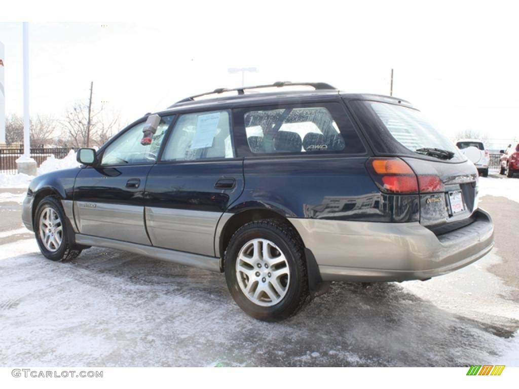 2001 Outback Wagon - Deep Sapphire Metallic / Gray photo #4