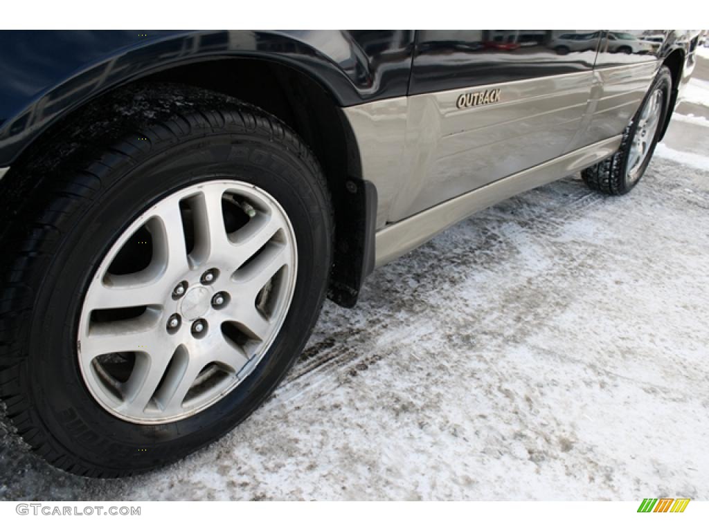 2001 Outback Wagon - Deep Sapphire Metallic / Gray photo #28
