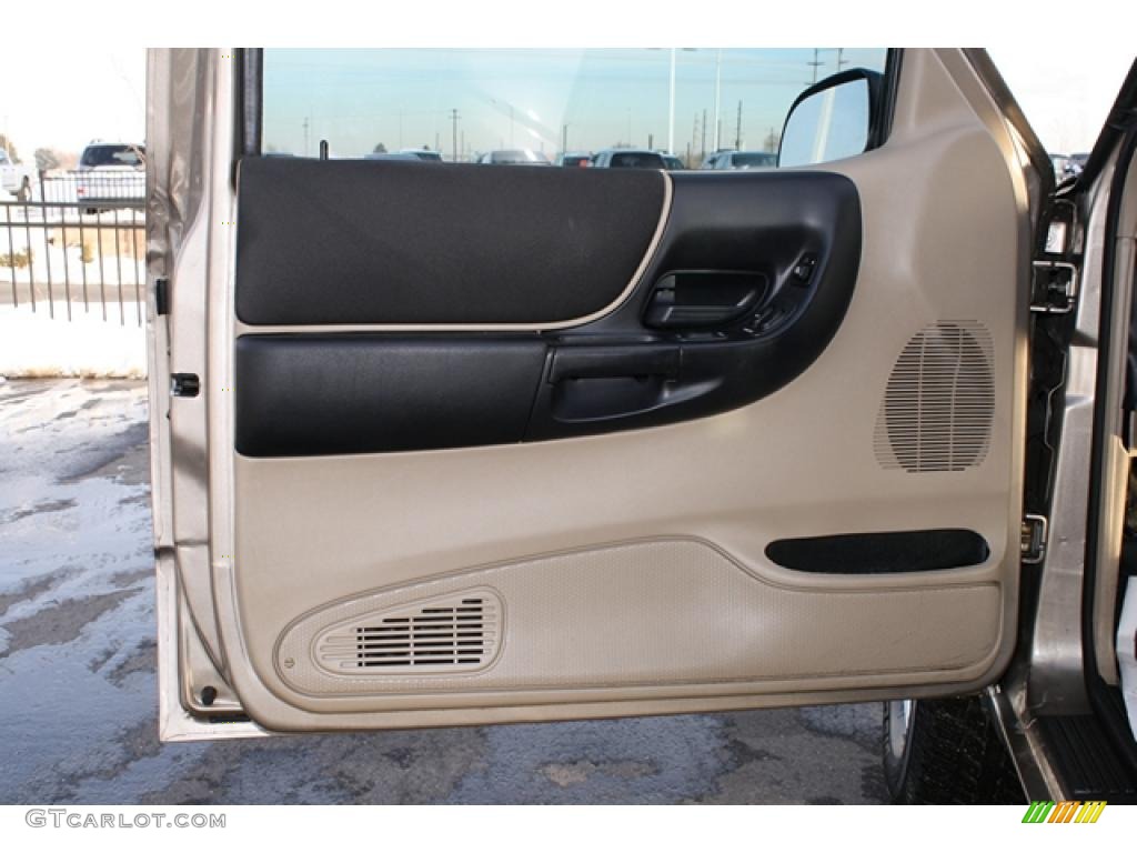 2004 Ford Ranger XLT SuperCab 4x4 Medium Pebble Door Panel Photo #42935279