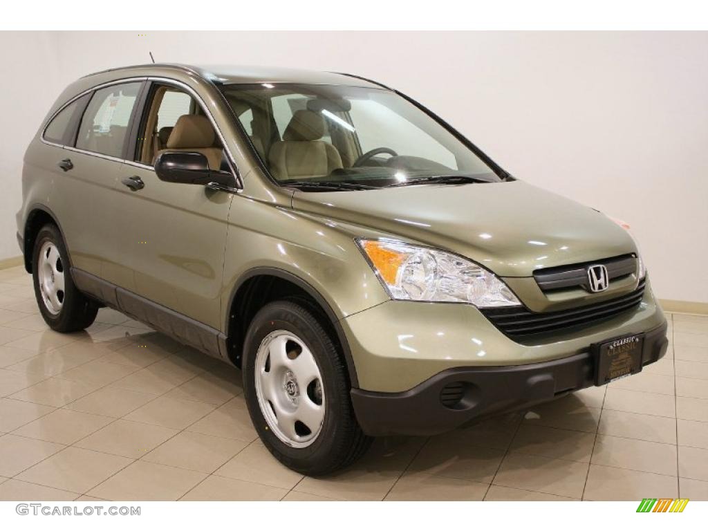 2009 CR-V LX - Green Tea Metallic / Ivory photo #1