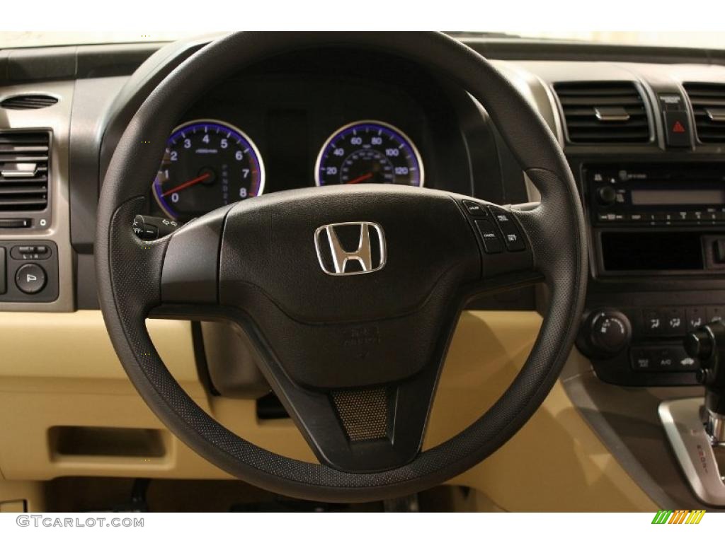 2009 Honda CR-V LX Ivory Steering Wheel Photo #42935575