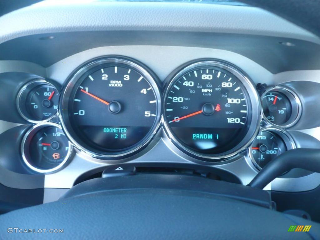 2011 GMC Sierra 3500HD Work Truck Regular Cab 4x4 Chassis Gauges Photo #42936975