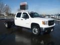 Summit White 2011 GMC Sierra 3500HD Work Truck Crew Cab 4x4 Chassis