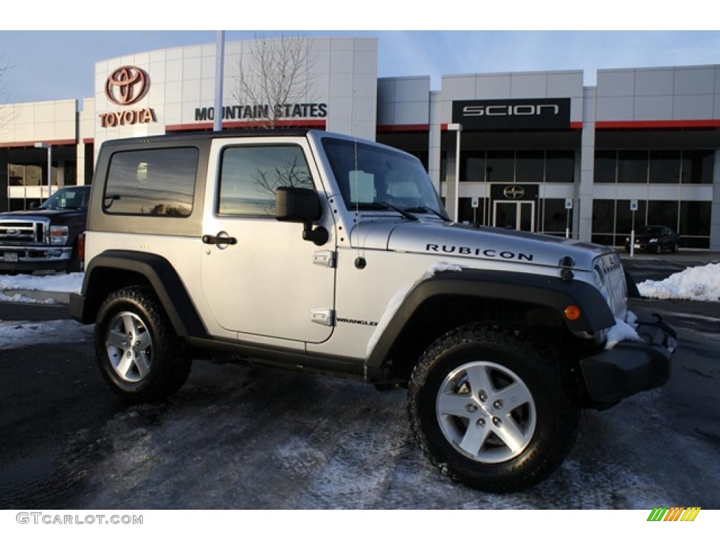 2008 Wrangler Rubicon 4x4 - Bright Silver Metallic / Dark Slate Gray/Medium Slate Gray photo #1