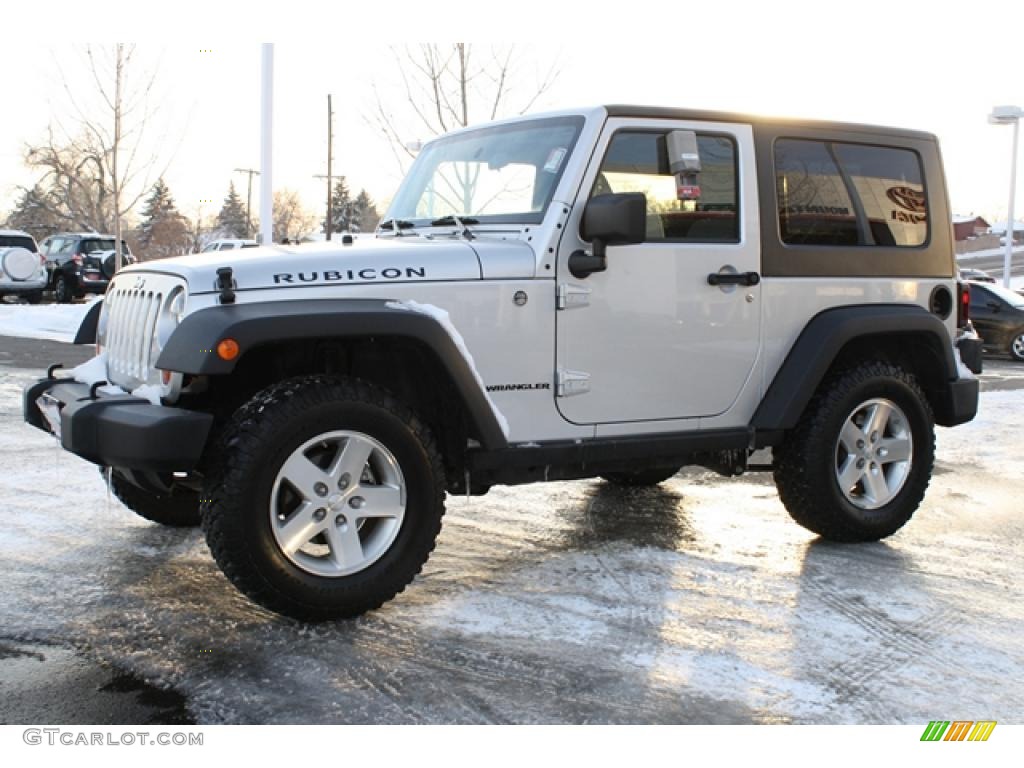 Bright Silver Metallic 2008 Jeep Wrangler Rubicon 4x4 Exterior Photo #42938087