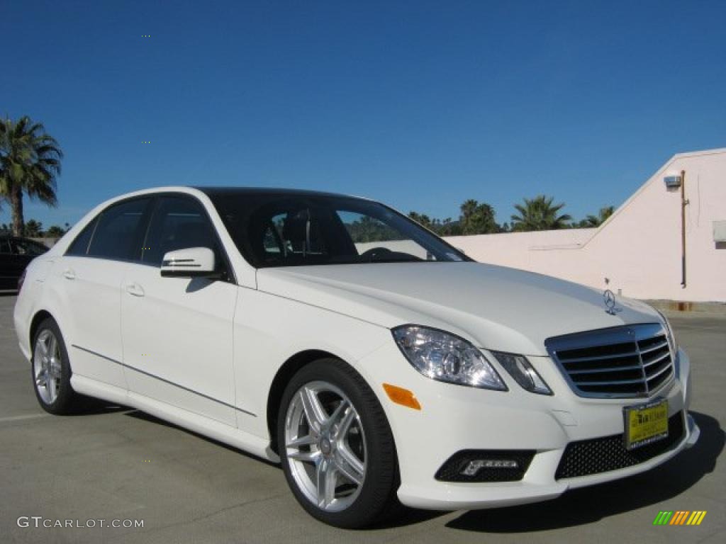 2011 E 350 Sedan - Arctic White / Black photo #1