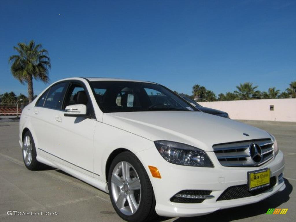 Arctic White 2011 Mercedes-Benz C 300 Sport Exterior Photo #42938995