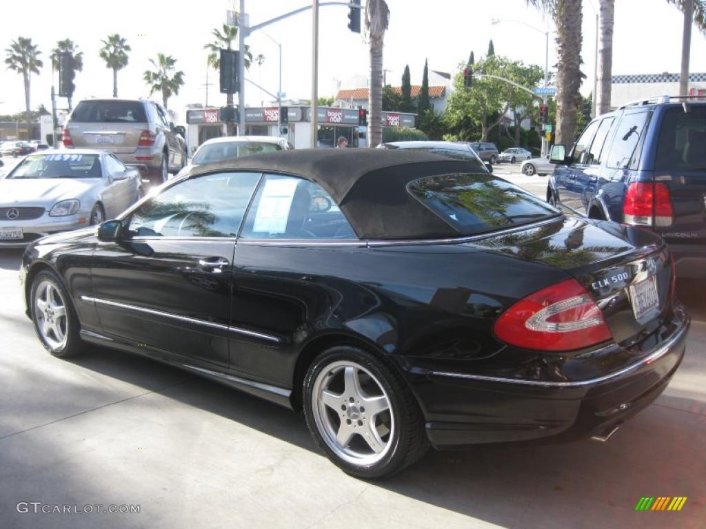 Black 2004 Mercedes-Benz CLK 500 Cabriolet Exterior Photo #42939135