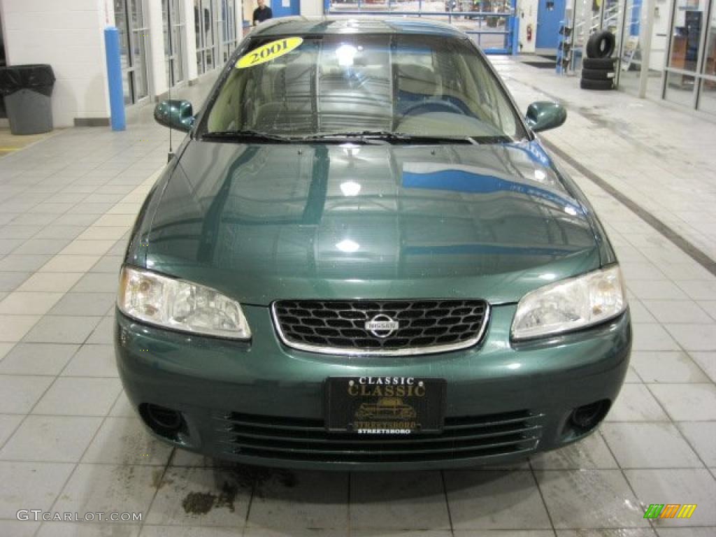 2001 Sentra GXE - Jaded Green / Stone photo #5