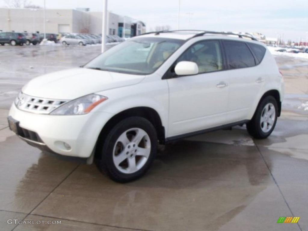 2005 Murano SL AWD - Glacier Pearl White / Cafe Latte photo #1