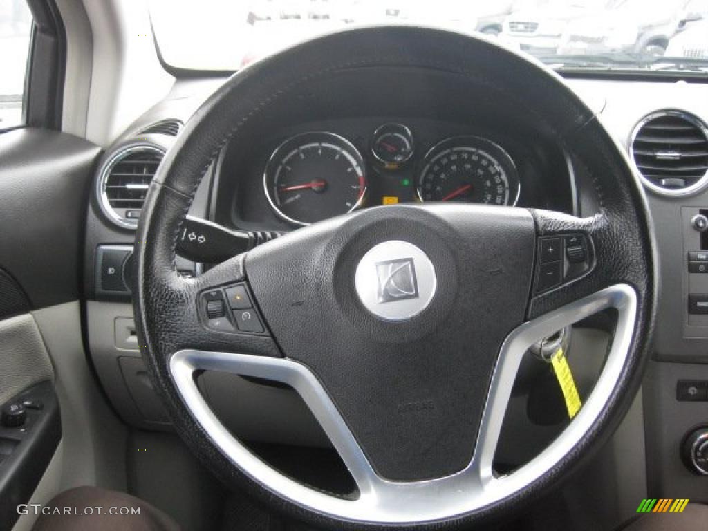 2008 Saturn VUE XR AWD Gray Steering Wheel Photo #42942347