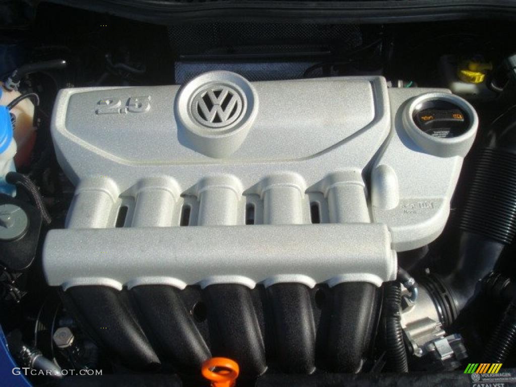 2007 Volkswagen New Beetle 2.5 Coupe 2.5 Liter DOHC 20 Valve 5 Cylinder Engine Photo #42943935